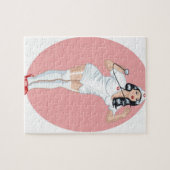 Verpleegster omhoog legpuzzel (Horizontaal)