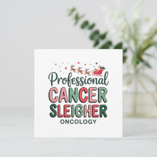 Verpleegster oncologie Kerstmis Kanker Chemo Oncol Kaart