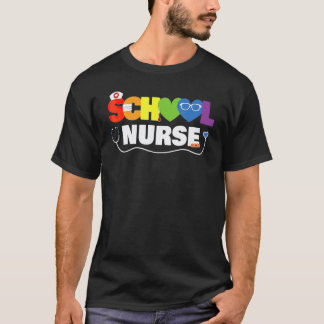 Verpleegster op school Geregistreerde verpleegster T-shirt