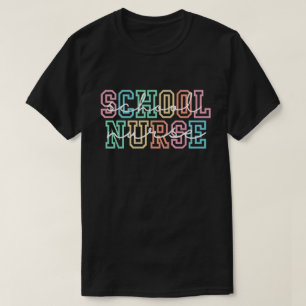 Verpleegster op school T-shirt, Rug naar school sh T-shirt