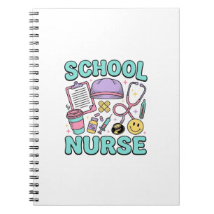 Verpleegster op school Vintage medische collage sh Notitieboek