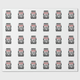 Verpleegster Overdag Heks 's Nachts Halloween Ontw Cadeaupapier