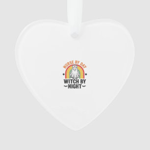 Verpleegster Overdag Heks 's Nachts Vintage Spook Ornament