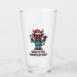 Verpleegster overdag, Krampus 's nachts, verpleegs Glas