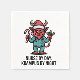 Verpleegster overdag, Krampus 's nachts, verpleegs Servet