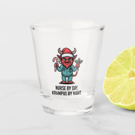 Verpleegster overdag, Krampus 's nachts, verpleegs Shot Glas