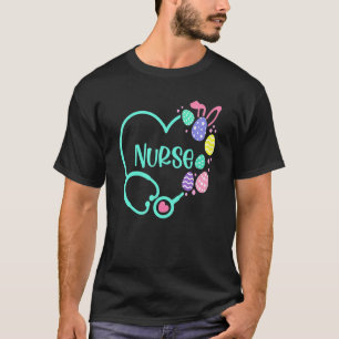 Verpleegster Pasen Ei Stethoscoop T-shirt