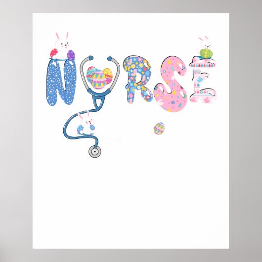 verpleegster pasen, retro, vintage poster (Voorkant)