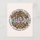 Verpleegster persoonlijkheidskenmerken briefkaart (Voorkant)