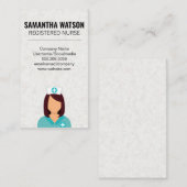 Verpleegster pictogram visitekaartje