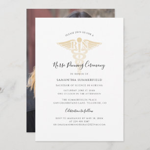 Verpleegster Pinning Afstuderen 2024 Foto Kaart