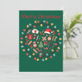 Verpleegster Plat Greeting Card Kaart (Staand voorkant)