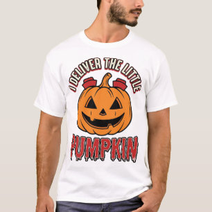 Verpleegster Pompoen Halloween Bevallings T-shirt 
