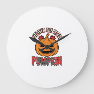 Verpleegster Pompoen Halloween Bevallingshemd Ontw Grote Klok