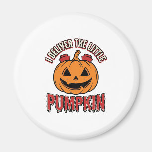 Verpleegster Pompoen Halloween Bezorging Shirt Ont Magneet