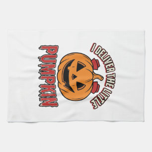 Verpleegster Pompoen Halloween Bezorging Shirt Ont Theedoek