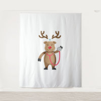 Verpleegster RENDIER Grappig Schattige Kerst Kunst