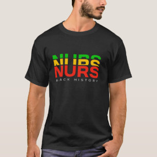 Verpleegster Retro Black History Month Geregistree T-shirt