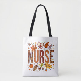 Verpleegster Retro Bubble Letters Groovy Tote Bag