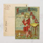  verpleegster Rhymes ABC Hoesje kinderboek Briefkaart (Voorkant / Achterkant)