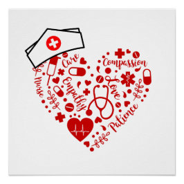 Verpleegster rn geregistreerde verpleegkundigen sc perfect poster