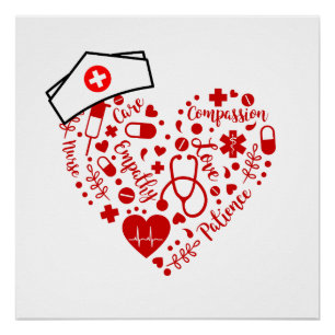 Verpleegster rn geregistreerde verpleegkundigen sc perfect poster