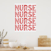 Verpleegster rn geregistreerde verpleegkundigen sc poster (Keuken)