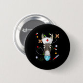Verpleegster rn grappige spoedeisende hulp verplee ronde button 5,7 cm (Voorkant /achterkant)