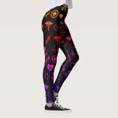 Verpleegster RN Medisch Zwart Multi Leggings (Rechts)