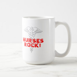 Verpleegster Rock! Mok | met het caduceus-symbool
