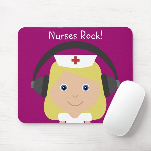 Verpleegster Rock! Muismat (Met muis)