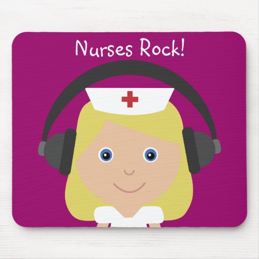 Verpleegster Rock! Muismat (Voorkant)