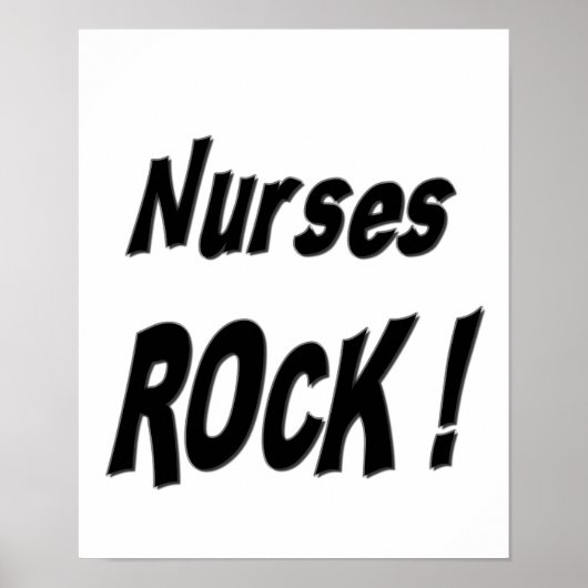 Verpleegster Rock! Poster afdrukken (Voorkant)