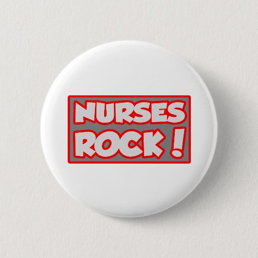 Verpleegster Rock! Ronde Button 5,7 Cm (Voorkant)