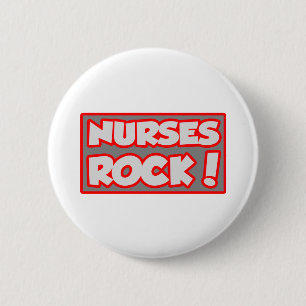 Verpleegster Rock! Ronde Button 5,7 Cm