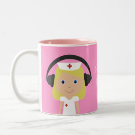 Verpleegster Rock! Tweekleurige Koffiemok