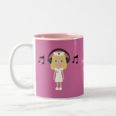 Verpleegster Rock! Tweekleurige Koffiemok (Links)