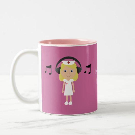 Verpleegster Rock! Tweekleurige Koffiemok (Links)