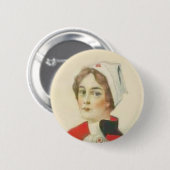 verpleegster ronde button 5,7 cm (Voorkant /achterkant)