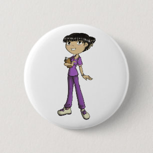 Verpleegster Ronde Button 5,7 Cm