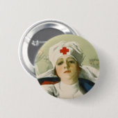 verpleegster ronde button 5,7 cm (Voorkant /achterkant)