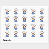 Verpleegster Ronde Sticker (Vel)