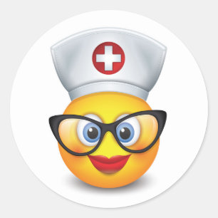 Verpleegster Ronde Sticker