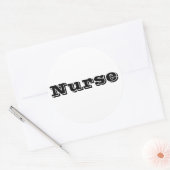 Verpleegster Ronde Sticker (Envelop)