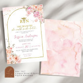 Verpleegster Roze Bloemengraduate Kaart