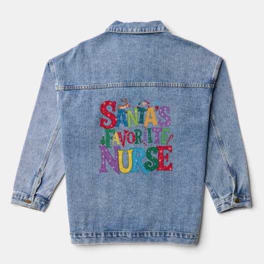 - Verpleegster - Santa Denim Jacket (Achterkant)