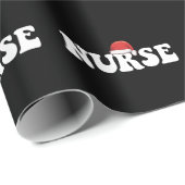 Verpleegster Santa Hat Kerstmis Verpleegkunde Cadeaupapier (Rol Hoek)