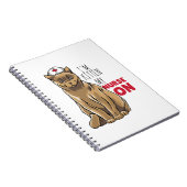 Verpleegster Schattig Kitten Notitieboek (Rechterzijde)