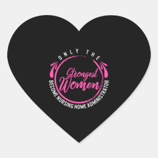 Verpleegster Shirt, alleen de sterkste vrouwen T-s Hart Sticker