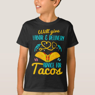 Verpleegster Shirt Funny Taco Liefhebber Ob
